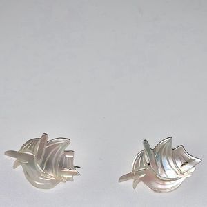 Mother of Pearl set of Vintage Pins / broaches